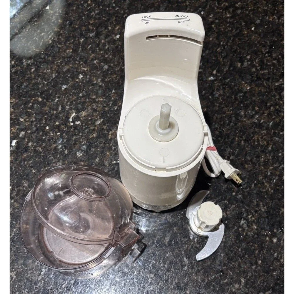 Vintage Sunbeam Oskar 14081 Food Processor Chopper Made in France Tested
